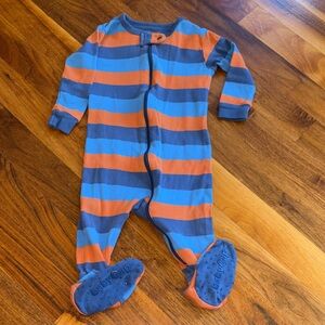 GAP Vibrant Blue and Orange Striped Footie